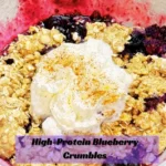 High-Protein Blueberry Crumbles